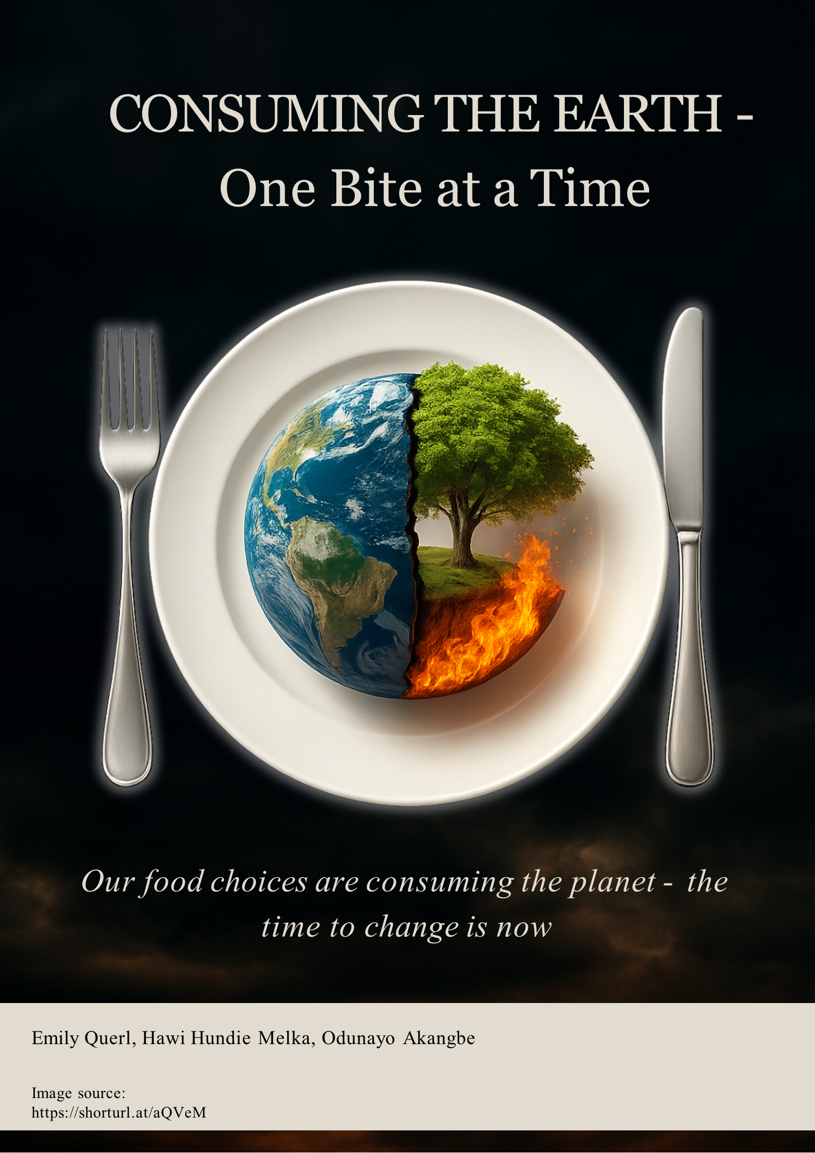 Poster: "Consuming the Earth - One Bite at a Time